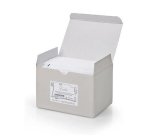 Scatola 100 biglietti + 100 buste - Lutto - bianco - 9 x 14 cm - Rex Sadoch