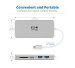 Tripp Lite U442-DOCK11-S station d'accueil USB 3.2 Gen 2 (3.1 Gen 2) Type-C Argent