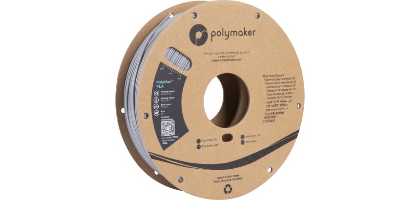 Polymaker PA06003 matériel d'impression 3D Acide polylactique (PLA) Gris 750 g