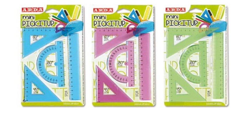 ARDA 704/12/4BL set di righelli 4 pz