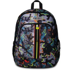 Seven 200102324-428 zaino Zaino scolastico Multicolore Poliestere