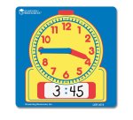 Horloges polypro learning resources petites horloges    analogique et numerique       effacable 11x11 cm lot de 10