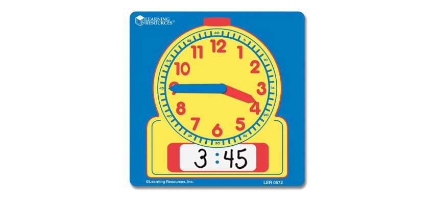 Horloges polypro learning resources petites horloges    analogique et numerique       effacable 11x11 cm lot de 10