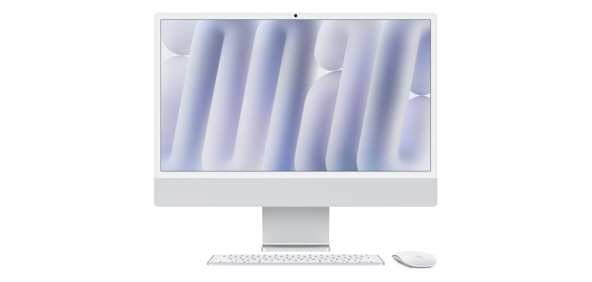 Apple iMac 24"Retina Display 4,5K, Chip M4 con CPU 8-core, GPU 8-core, 16GB, 256GB SSD, Argento
