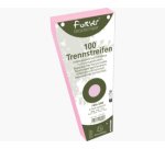 Paquet de 100 intercalaires trapèze Rose. Perforation 2 trous