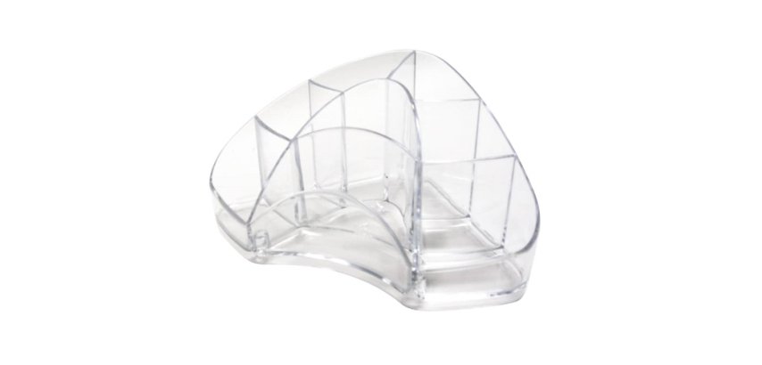 Portapenne Multipot Classic - 14 x 20 x 9 cm - trasparente - Arda