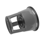 Tabouret wonday metal 3 roues pivotantes escamotables 2     niveaux anti-derapant coloris gris