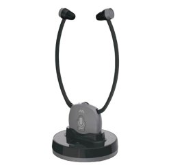 Meliconi Easy Audio - Cuffia tv Wireless Digitale 2.4 GHZ, Modello Steto con Microfono Ambiente