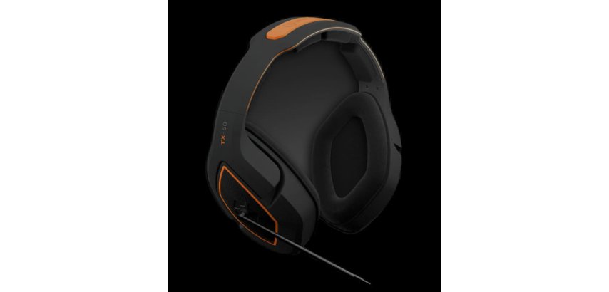 Gioteck TX-50 Auricolare Cablato A Padiglione Gaming Nero, Arancione
