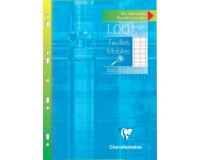 Feuillets mobiles sous étui spécial déficients visuels A4 100 pages perforées grands carreaux noirs 2,5mm agrandis 10x10