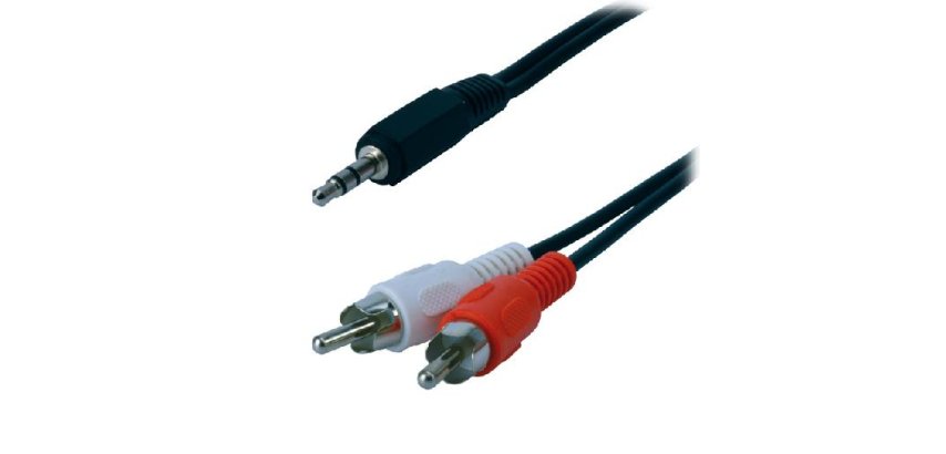 MCL MC720GE-1.5M câble audio 1,5 m 3,5mm 2 x RCA Noir, Rouge, Blanc
