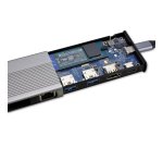 MCL MD1B99AUSB3C000 station d'accueil USB 3.2 Gen 1 (3.1 Gen 1) Type-C Aluminium