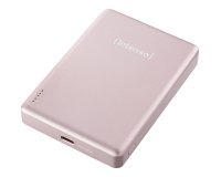 Intenso MW10000 Magnetic Power Bank 10000 mAh – MagSafe Compatible, 15W Wireless Charging, 20W USB-C PD, For iPhone & Android – Tested in Germany – Rosé