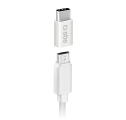 SBS Câble USB Adaptateur Micro USB femelle vers Type C mâle