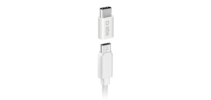 SBS Câble USB Adaptateur Micro USB femelle vers Type C mâle