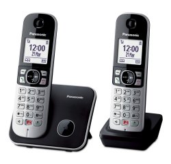 Panasonic KX-TG6852JTB telephone DECT telephone Caller ID Black, Grey