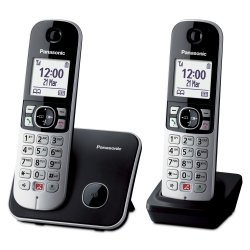 Panasonic KX-TG6852JTB telephone DECT telephone Caller ID Black, Grey