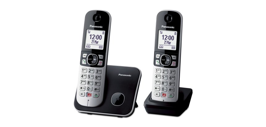 Panasonic KX-TG6852JTB telephone DECT telephone Caller ID Black, Grey