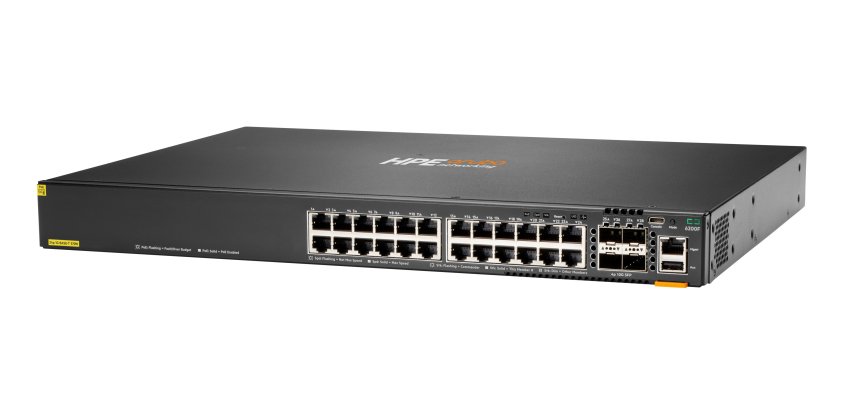 HPE Aruba Networking Networking CX6200F 24G Class-4 PoE 4SFP+ 370W Switch