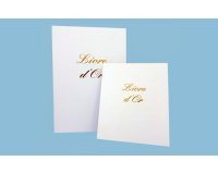 Livre d or elve 21 x 29 7 cm blanc 148 pages couverture aspect cuir