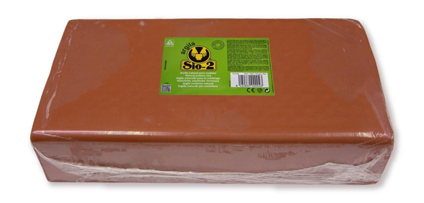 Argile naturelle sio-2 cuisantcoloris rouge pain 12,5kg
