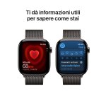 Apple Watch Series 11 GPS + Cellular 46mm Cassa Titanio Ardesia con Loop Milanese Ardesia - M/L