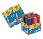 Crayon couleur bic kids evolution corps hexagonal     mine tres solide maxi         classpack 288un