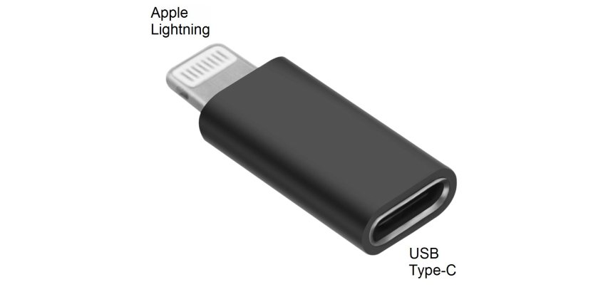 DLH Adaptateur Apple ligthning (male) vers USB-C (femelle)