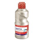 Gouache liquide giotto tous supports sechage rapide       coloris argent metallise      flacon 250ml