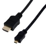 MCL MC386-1M câble HDMI HDMI Type A (Standard) HDMI Type D (Micro) Noir