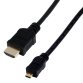 MCL MC386-1M câble HDMI HDMI Type A (Standard) HDMI Type D (Micro) Noir