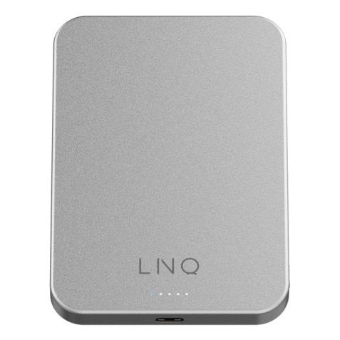 LINQ LQWP052 banque d'alimentation électrique 5000 mAh Recharge sans fil Argent