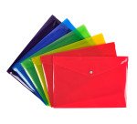 Pochette pression Iderama en polypropylène - Couleurs assorties