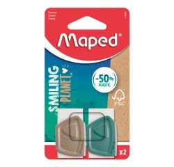 Maped Creativ 112520FM eraser Wood Brown, Green, White 2 pc(s)