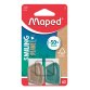 Maped Creativ 112520FM gomma per cancellare Legno Marrone, Verde, Bianco 2 pz