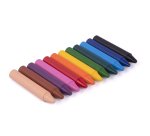 Crayon cire jovi jumbo 75mm diametre 11mm 12 couleurs     vives assorties format        scolaire boite 300 unites