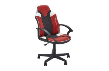 X Rocker 5120101 Video Game Seat Gaming Chair Padded Seat Black, Red, White