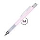 Porte-mines tombow monograph 0,5mm rechargeable gomme      telescopique interchangeable  coloris corps rose