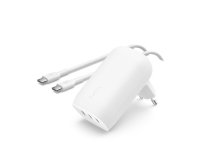 Belkin BoostCharge Portátil, Smartphone, Universal Blanco Corriente alterna Carga rápida Interior