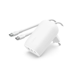 Belkin BoostCharge Ordinateur portable, Smartphone, Universel Blanc Secteur Charge rapide Intérieure