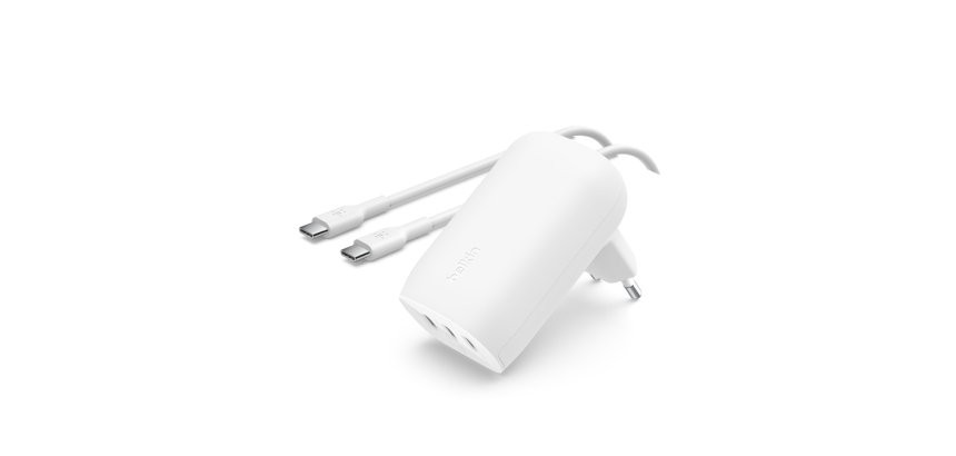 Belkin BoostCharge Ordinateur portable, Smartphone, Universel Blanc Secteur Charge rapide Intérieure