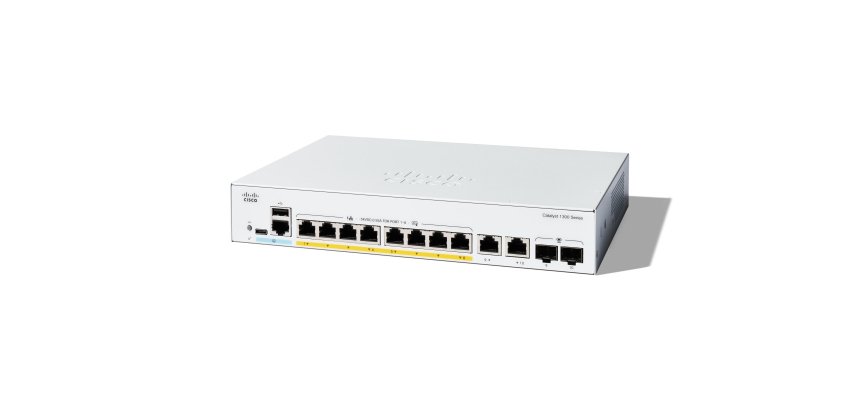 Cisco Catalyst 1300 Géré L2 Gigabit Ethernet (10/100/1000) Connexion Ethernet, supportant l'alimentation via ce port (PoE) Gris