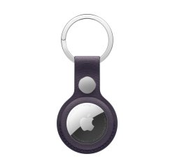 Apple AirTag FineWoven Key Ring – Midnight Purple