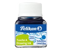 Encre de chine pelikan tire-lignes plumes dessinateur pinceaux couleur bleu cobalt flacon 10ml