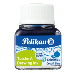 Encre de chine pelikan tire-lignes plumes dessinateur pinceaux couleur bleu cobalt flacon 10ml