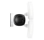 Eufy Security Floodlight Camera E340 con cable, giro de 360° e inclinación, grabación ininterrumpida, Wi-Fi de doble banda, 2000 lúmenes, activada por movimiento, cámara doble, compatible con HomeBase 3, almacenamiento local, sin cuota mensual