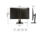 JAPANNEXT JN-IPS27FHDR-C65W-HSP écran plat de PC 68,6 cm (27") 1920 x 1080 pixels Full HD LED Noir