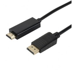 DCU Advance Tecnologic 30501701 câble vidéo et adaptateur 1 m DisplayPort HDMI Type A (Standard) Noir