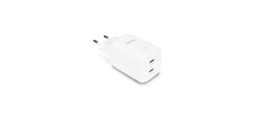 DICOTA D32186 chargeur d'appareils mobiles Ordinateur portable, Smartphone, Tablette Blanc Secteur Charge rapide Intérieure