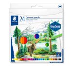 Crayon couleur staedler design journey hexagonal mine douce coloris assortis carton de 24 unites